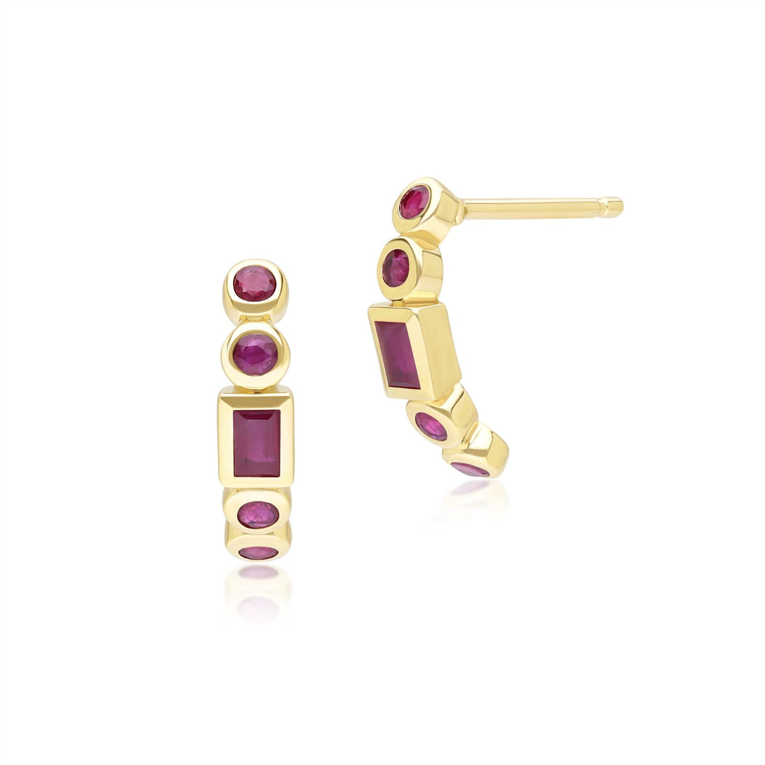 classic-ruby-half-eternity-hoop-earrings-in-9ct-yellow-gold-135e1885029