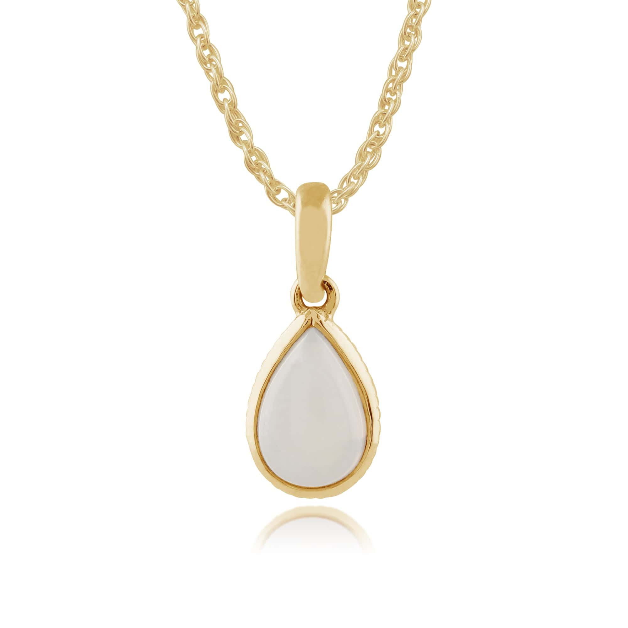 Classic Pear Opal Pendant in 9ct Yellow GoldGemondoPendants