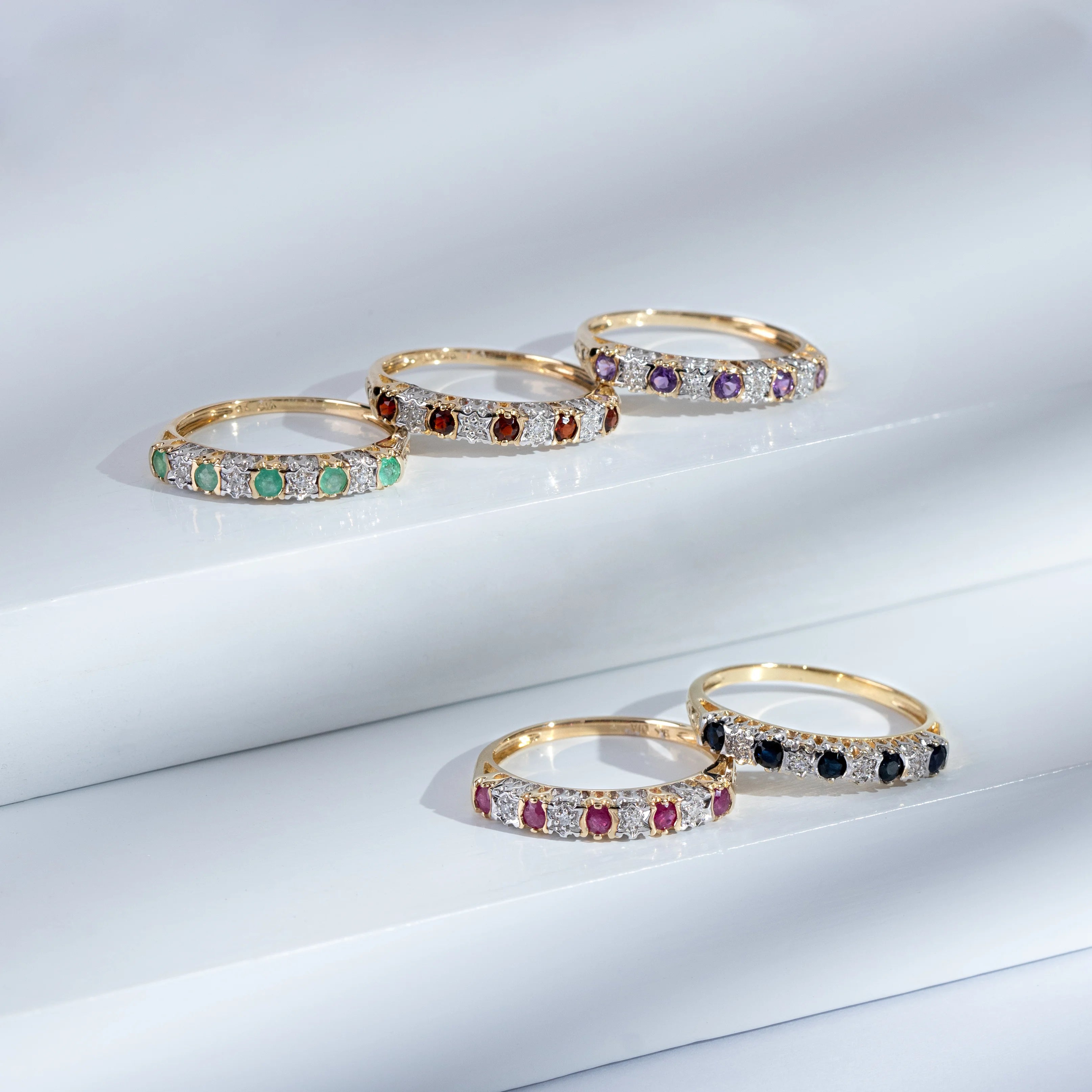 classic-round-blue-topaz-diamond-eternity-ring-in-9ct-yellow-gold-181r0853279 side