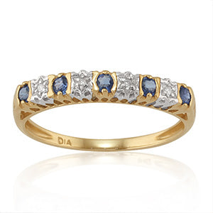 classic-round-blue-sapphire-diamond-half-eternity-ring-in-9ct-yellow-gold-25387