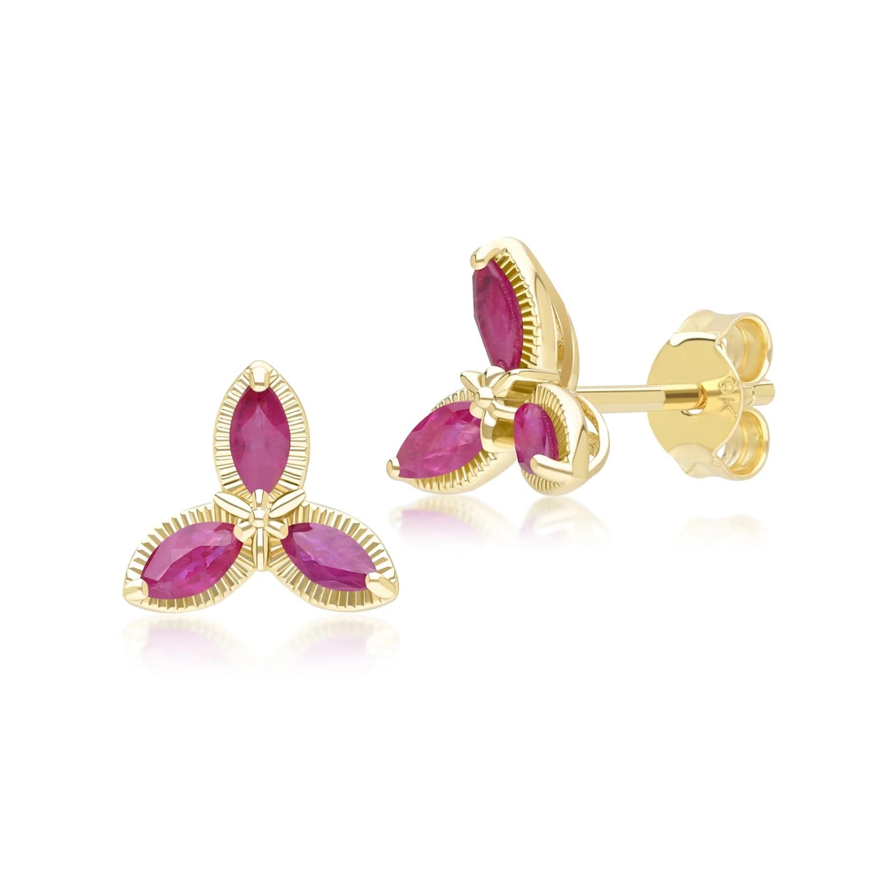 floral-marquise-ruby-stud-earrings-in-9ct-yellow-gold-132e2931029