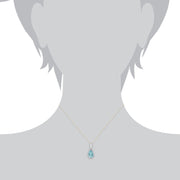 Classic Aquamarine Pendant Image 3
