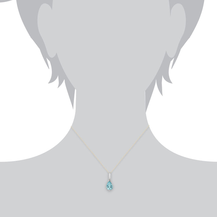 Classic Aquamarine Pendant Image 3