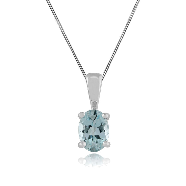 Classic Aquamarine Pendant Image 1