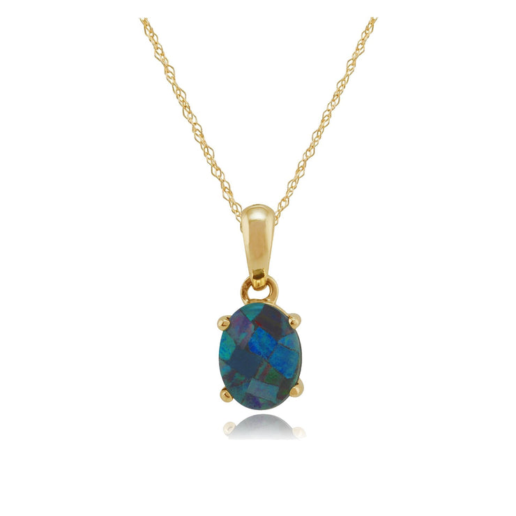 Classic Triplet Opal Pendant Image 1