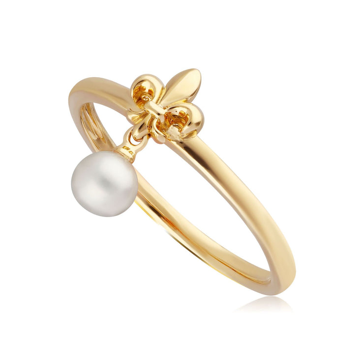 Pearl Fleur De Lis Ring
