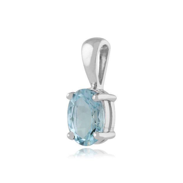 Classic Aquamarine Pendant Image 2
