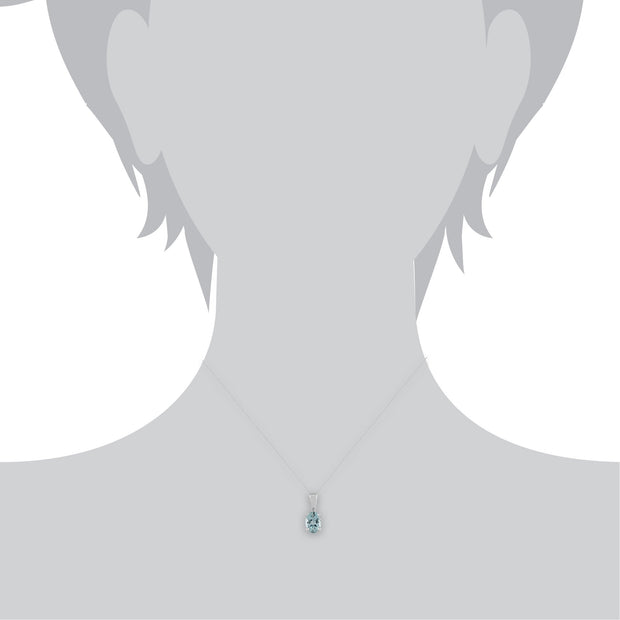Classic Aquamarine Pendant Image 3