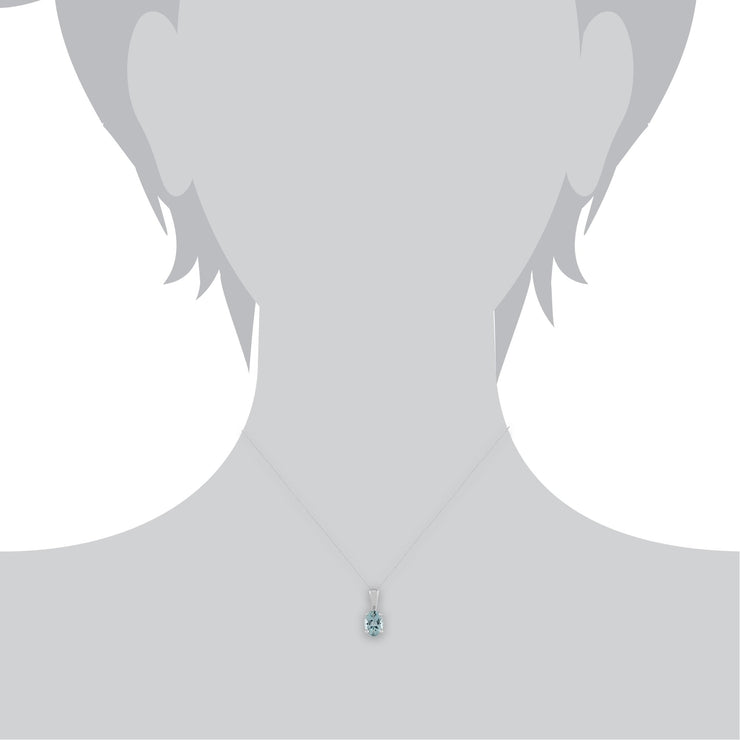 Classic Aquamarine Pendant Image 3