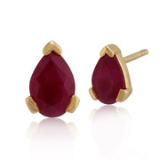 Classic Ruby Stud Earrings Image 1