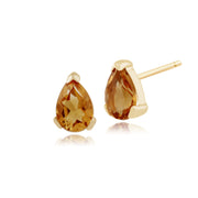 Classic Citrine Stud Earrings & Pendant Set Image 2