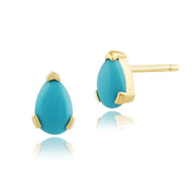 Classic Turquoise Stud Earrings Image 1