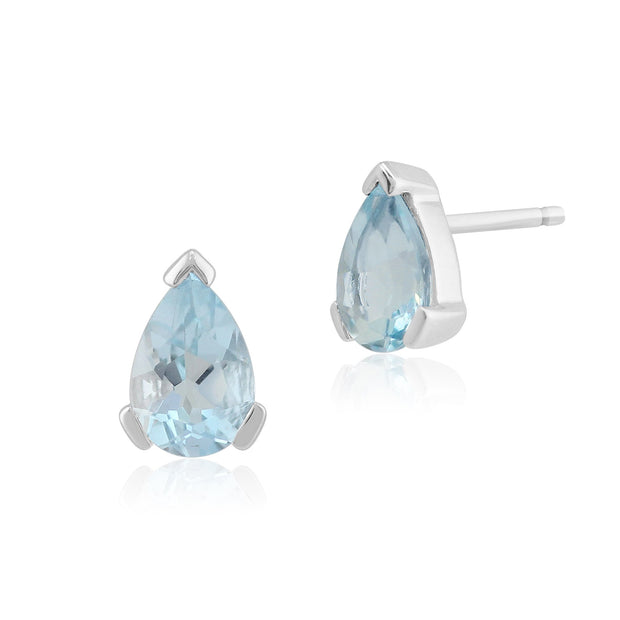 Classic Aquamarine Stud Earrings Image 1
