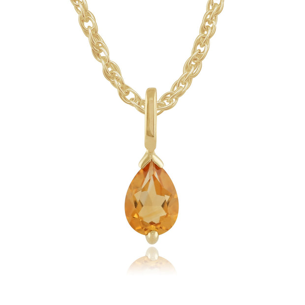 Classic Citrine Pendant Image 1