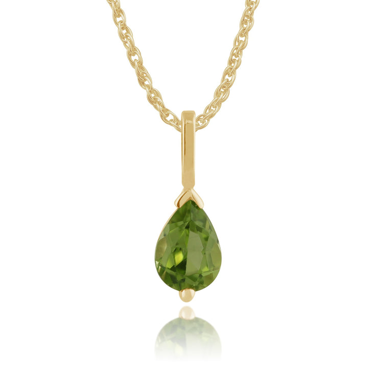 Classic Peridot Stud Earrings & Pendant Set Image 4