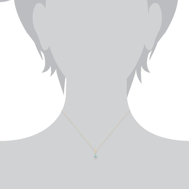 Classic Aquamarine Stud Earrings & Pendant Set Image 7