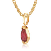 Classic Ruby Pendant on Chain Image 2