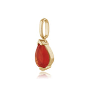 Classic Fire Opal Pendant on Chain Image 2