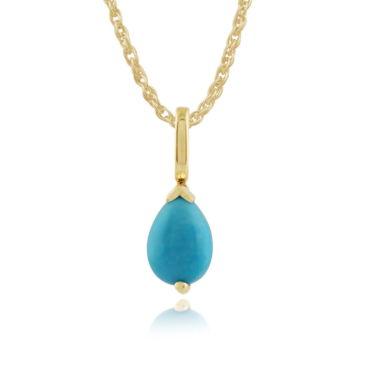 Classic Turquoise Pendant on Chain Image 1