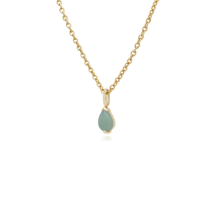 Classic Pear Green Jade Pendant Image 2