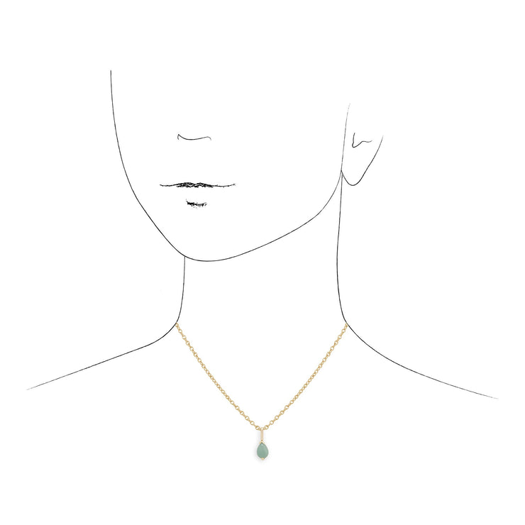 Classic Pear Green Jade Pendant Image 3