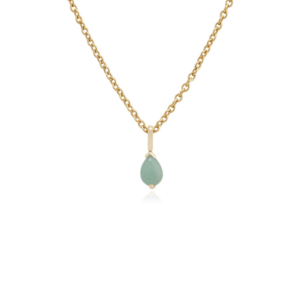 Classic Jade Stud Earrings & Pendant Set Image 3