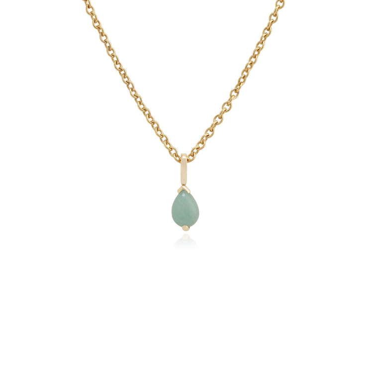 Classic Jade Stud Earrings & Pendant Set Image 3
