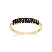 Classic Sapphire Cluster Panel Ring & Pendant Set Image 3