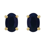 Classic Sapphire Stud Earrings & Pendant Set Image 2