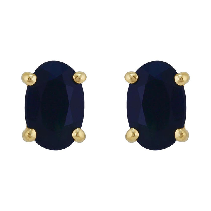Classic Sapphire Stud Earrings & Pendant Set Image 2