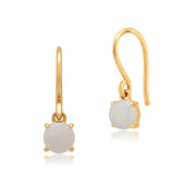 Classic Opal Cabochon Drop Earrings Image 1