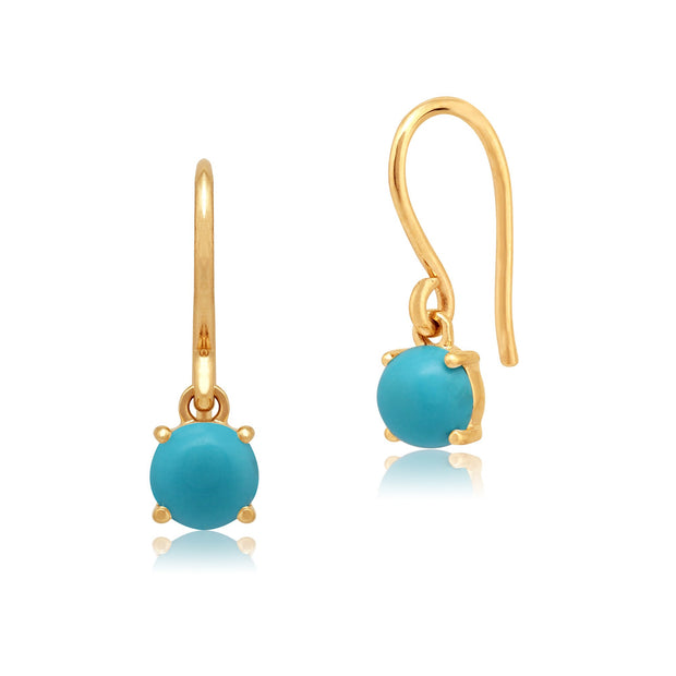 Classic Turquoise Drop Earrings Image 1