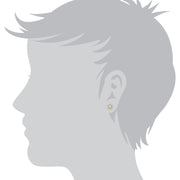 Boho Round Opal Bezel Stud Earrings & Pendant Set Image 3