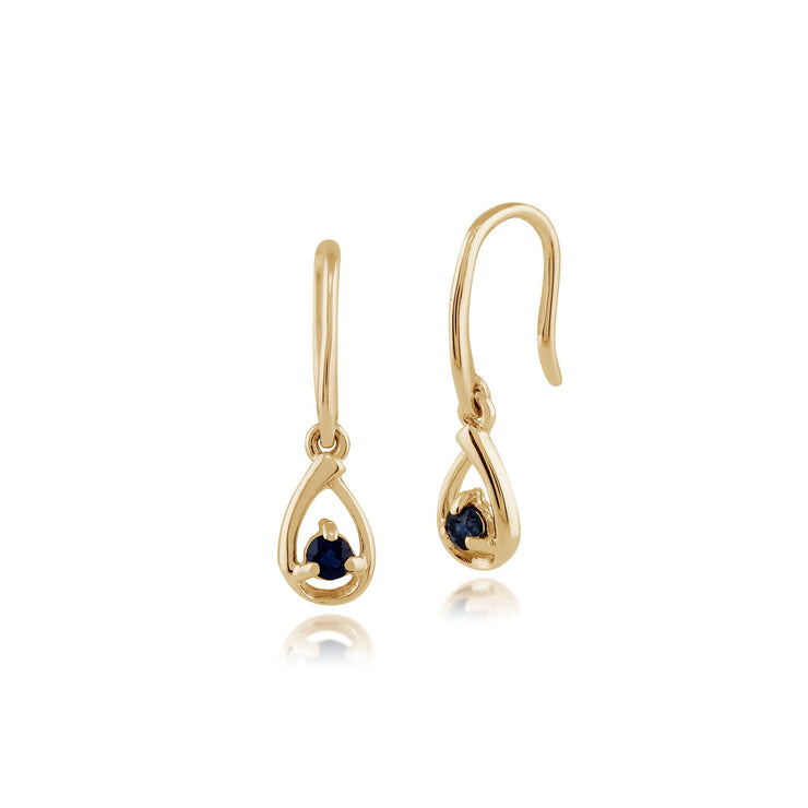 Classic Sapphire Drop Earrings Image 1
