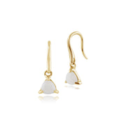 Classic Triangle Opal Drop Earrings & Pendant Set Image 2