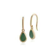 Classic Pear Jade Drop Earrings Image 1