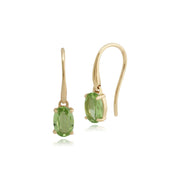 Classic Peridot Single Stone Drop Earrings & Bracelet Set Image 2