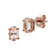 Classic Morganite Stud Earrings Image 1