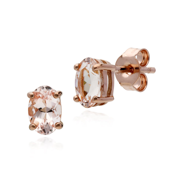 Classic Morganite Stud Earrings Image 1