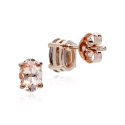 Classic Morganite Stud Earrings Image 2