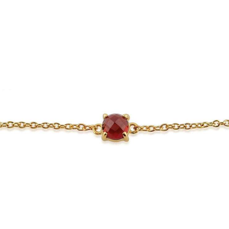 Classic Garnet Checkerboard Bracelet Image 1