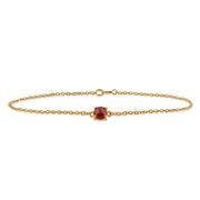 Classic Garnet Checkerboard Bracelet Image 2