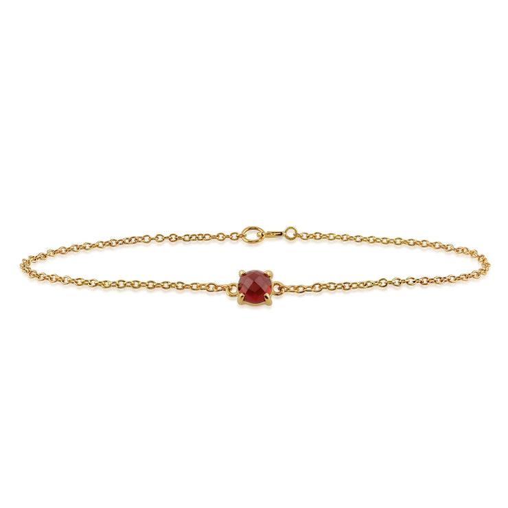 Classic Garnet Checkerboard Bracelet Image 2