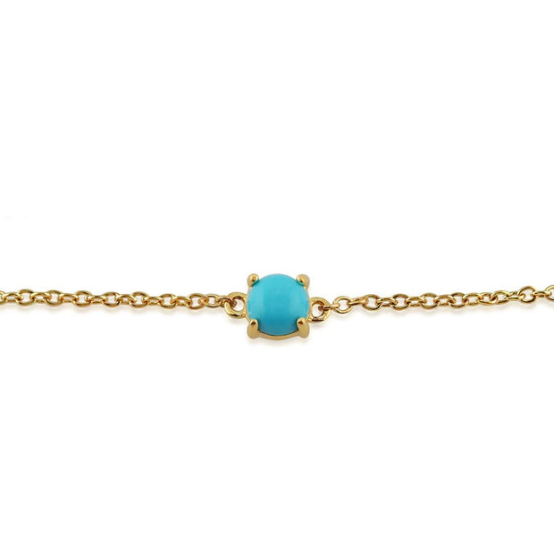 Classic Turquoise Cabochon Bracelet Image 1