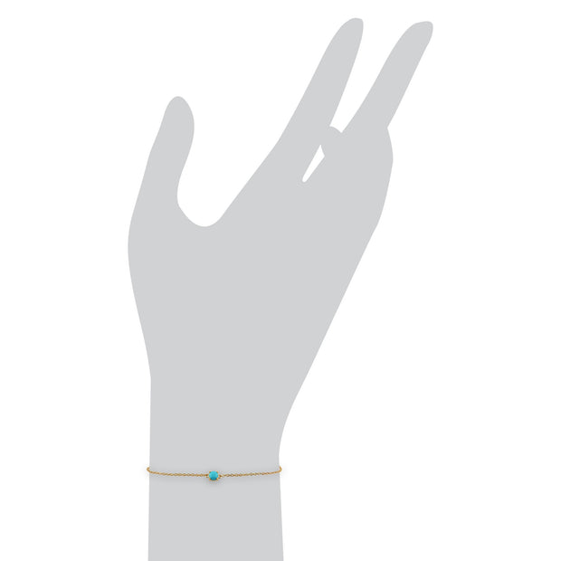 Classic Turquoise Cabochon Bracelet Image 3