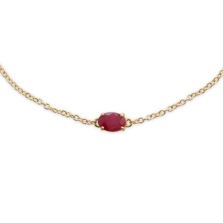 Classic Ruby Pendant & Bracelet Set Image 2
