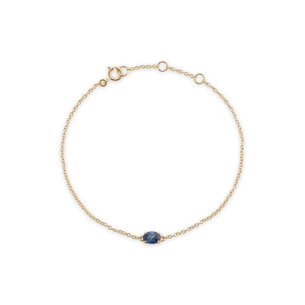 Classic Oval Sapphire Single Stone Bracelet Image 2