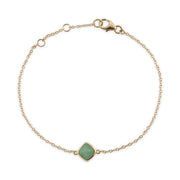 Geometric Green Jade Sugarloaf Bracelet & Ring Set Image 2