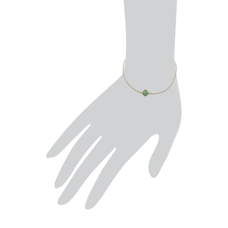 Classic Jade Bezel Bracelet Image 3
