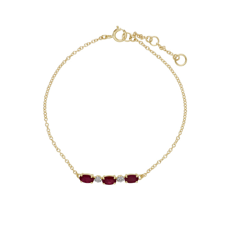 Classic Ruby and Diamond Bracelet Image 2